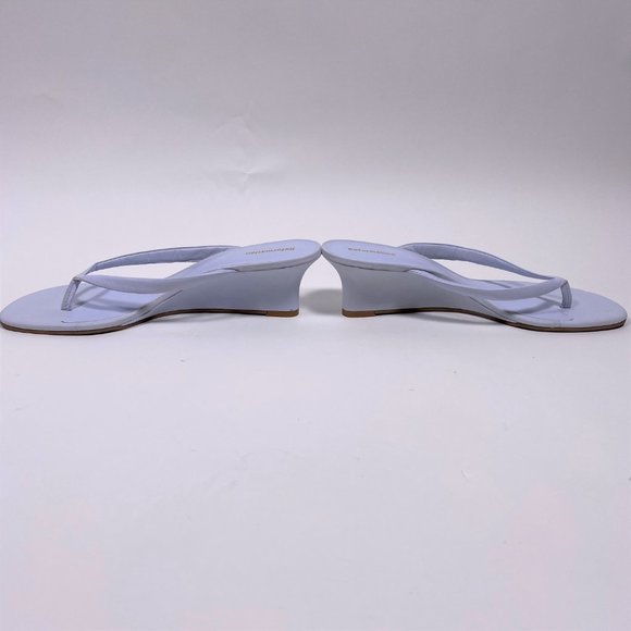 REFORMATION Baby Blue 'Amelia' Thong Wedge Sandal - Picture 4 of 7